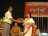 Being felicitated at start of Rabindra Sadan concert, Kolkata, 12 August, 2010